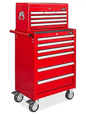 12 drawer steel red tool box|Uline Tool Cabinet Combo Unit .